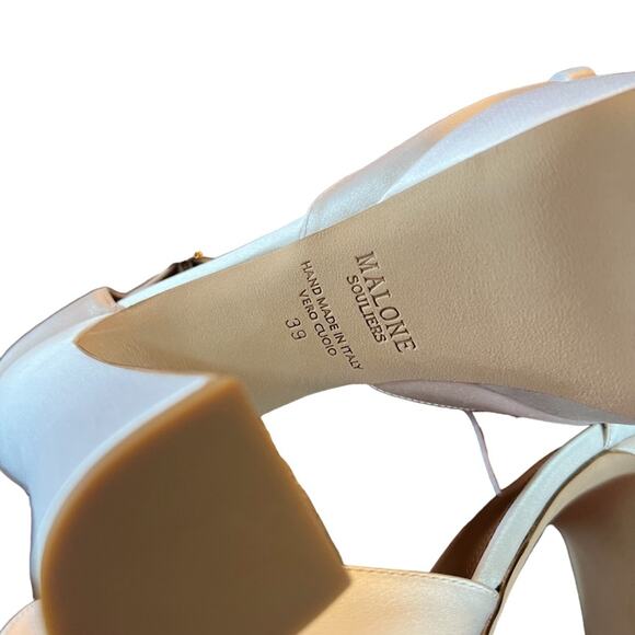 Malone Souliers Yurkia Crystal Platform Sandals Block Heel Open Toe NEW EU 39 - Picture 10 of 14